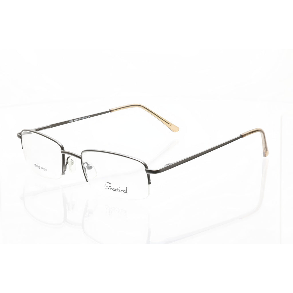 Lido West-Practical Michael Grey 54-20-145 Eyeglasses FRAMES ONLY -NEW CONDITION