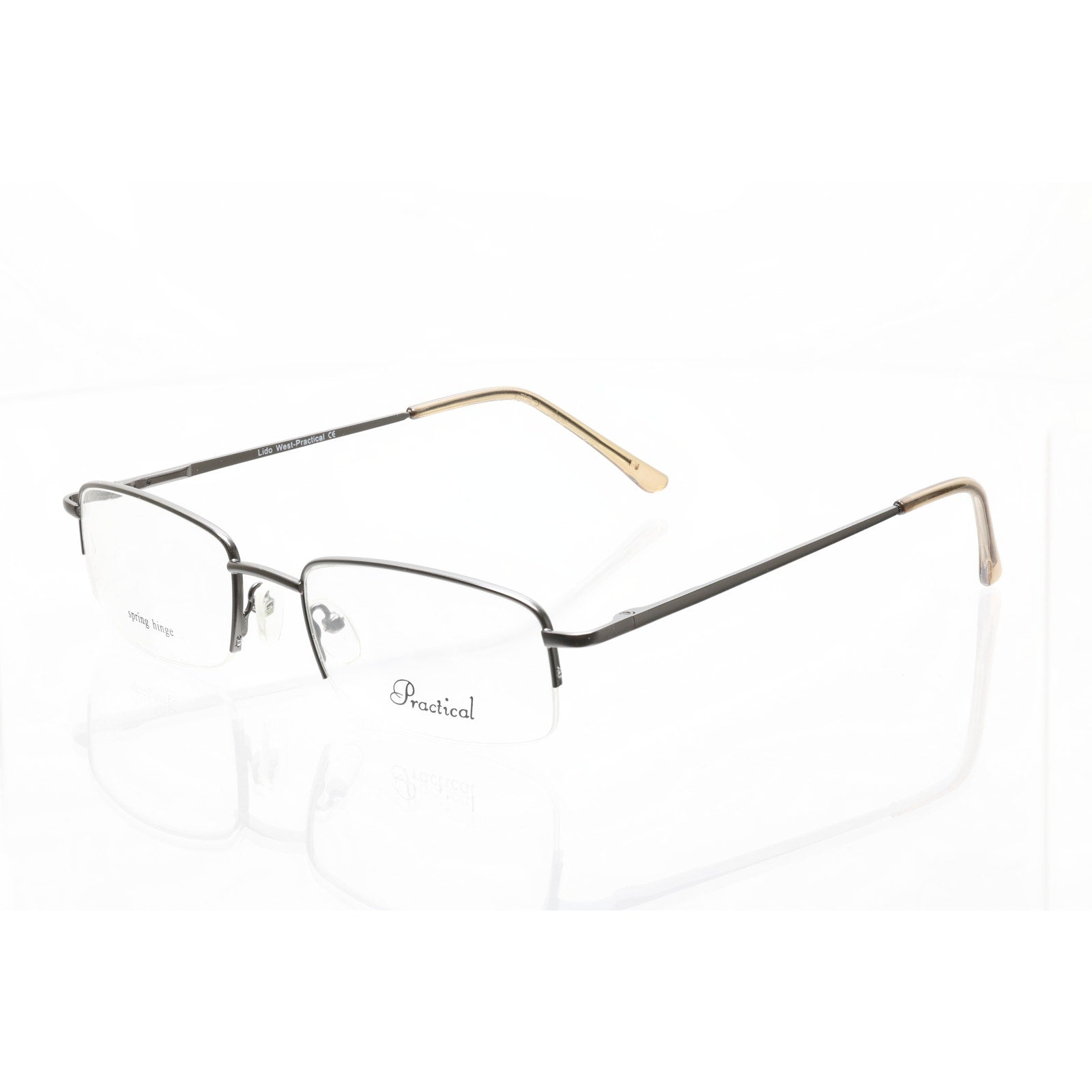 Lido West-Practical Michael Grey 54-20-145 Eyeglasses FRAMES ONLY -NEW CONDITION