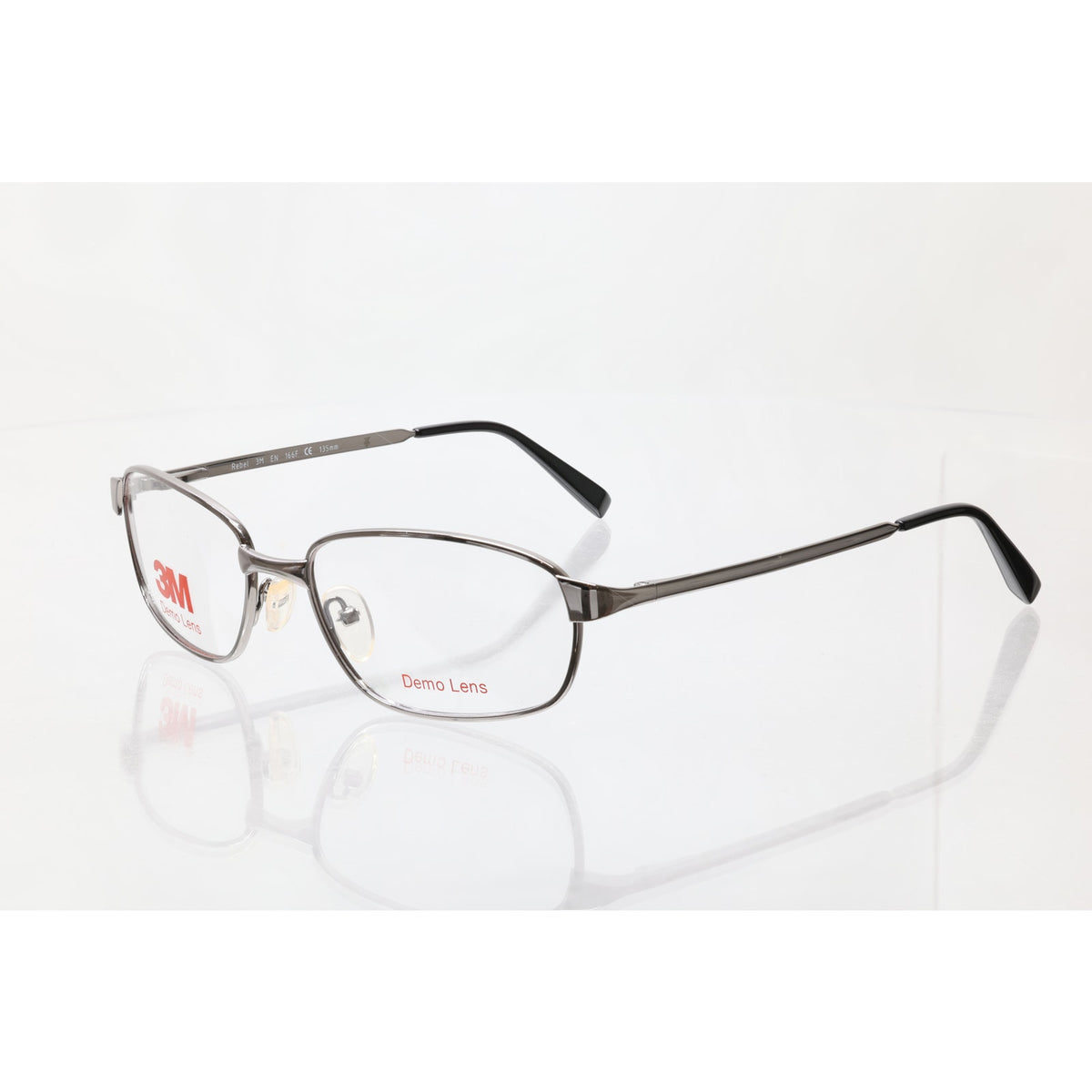 3M Rebel gunmetal metal eyeglass frames