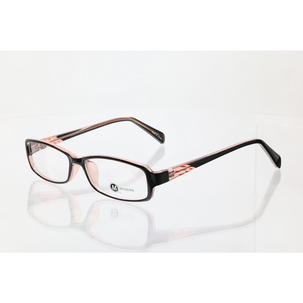 Modern Lulu Rose/Black 50-16-135mm Eyeglass FRAMES ONLY - NEW/WITHOUT TAGS