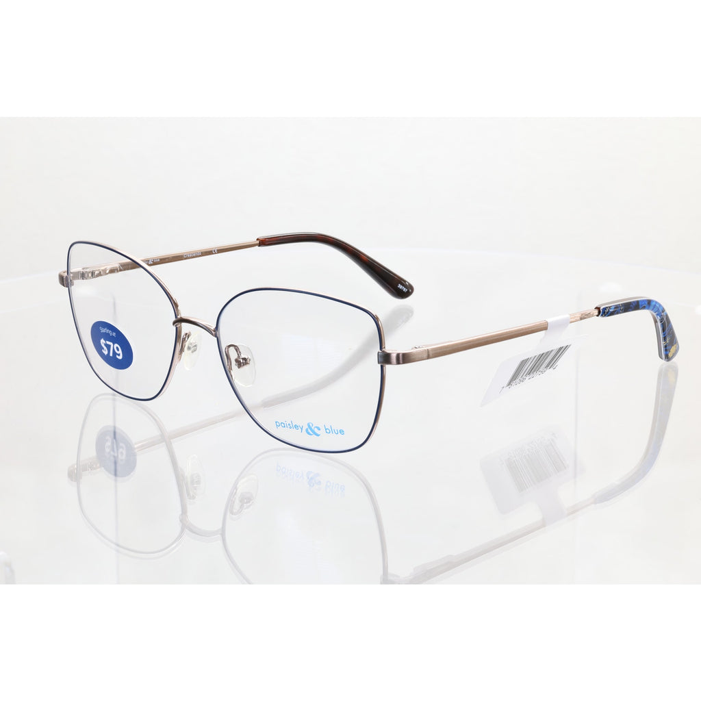 Paisley & Blue Crescendo INK blue/bronze eyeglass frames