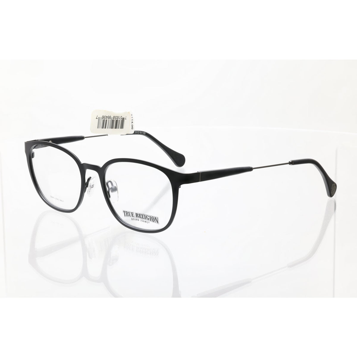 True Religion T012 black eyeglass frames