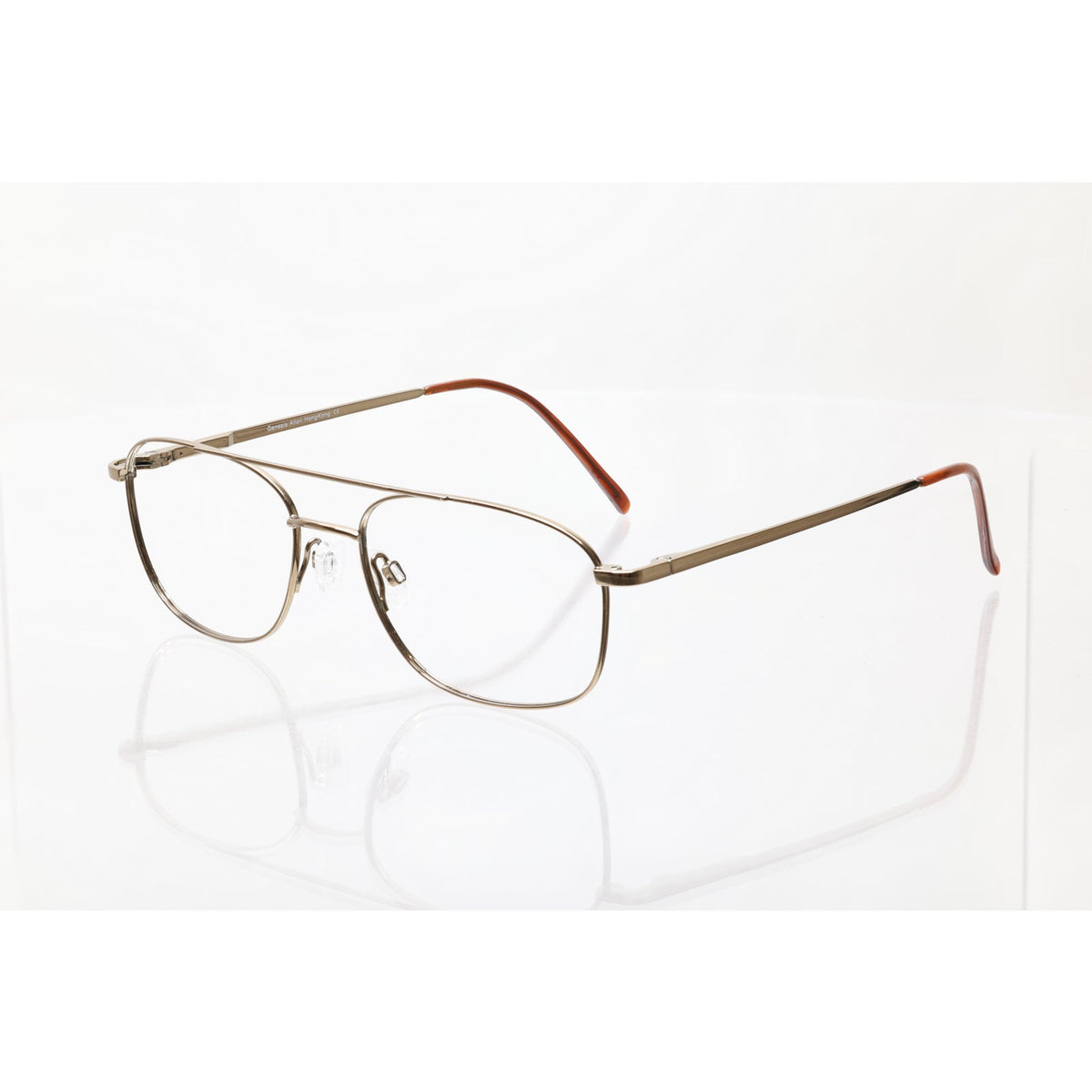 Genesis Altair Model 2005 light brown eyeglass frames