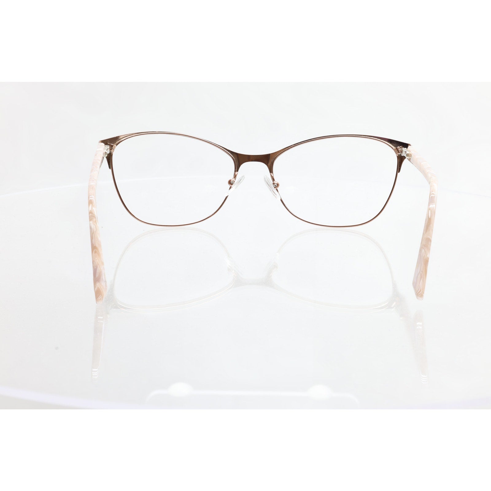 Jones New York J491 58-17-140mm ROSE/GOLD Eyeglass FRAMES ONLY - VERY GOOD
