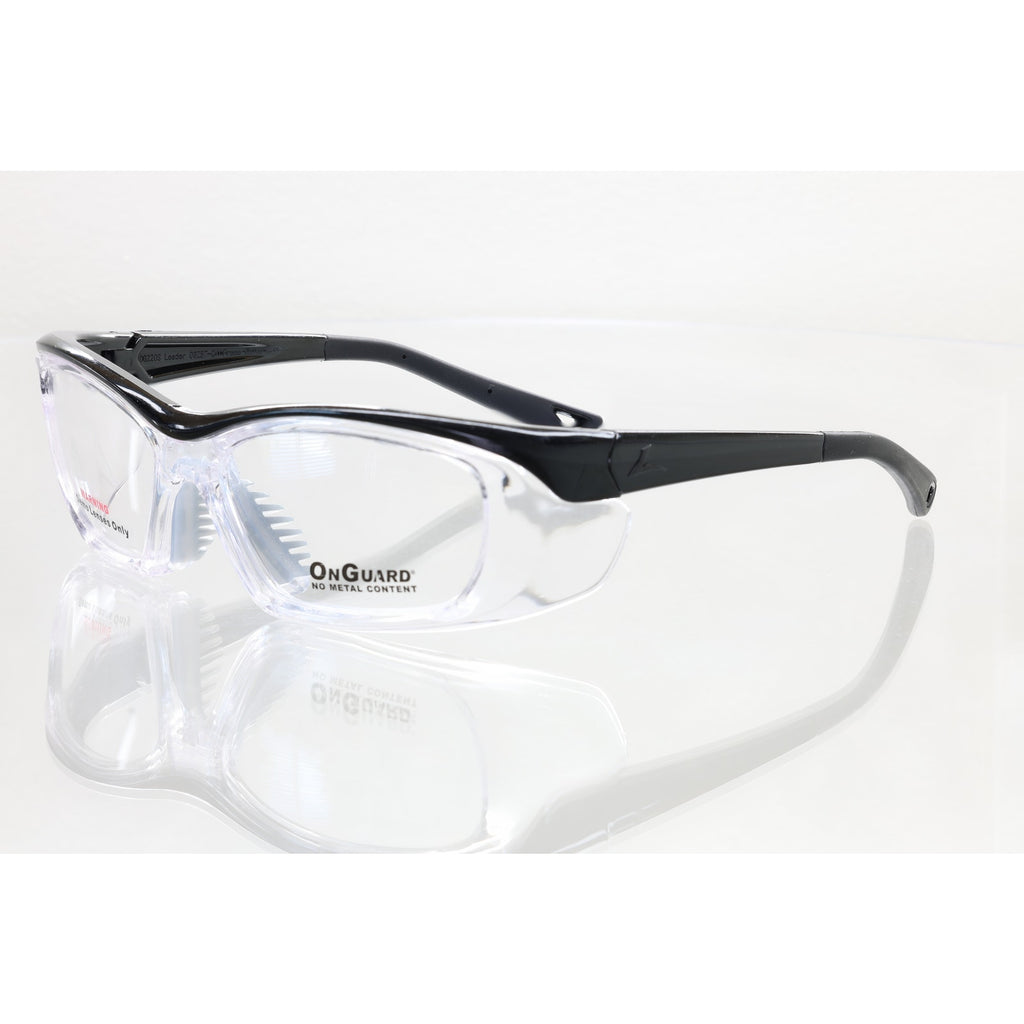 On-Guard 0G220S Leader black/clear safety glasses frames