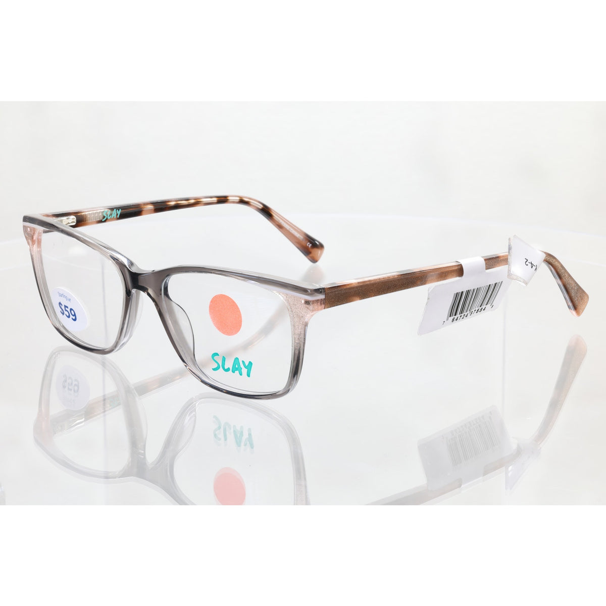 SLAY SL002 GRY gray/pink eyeglass frames