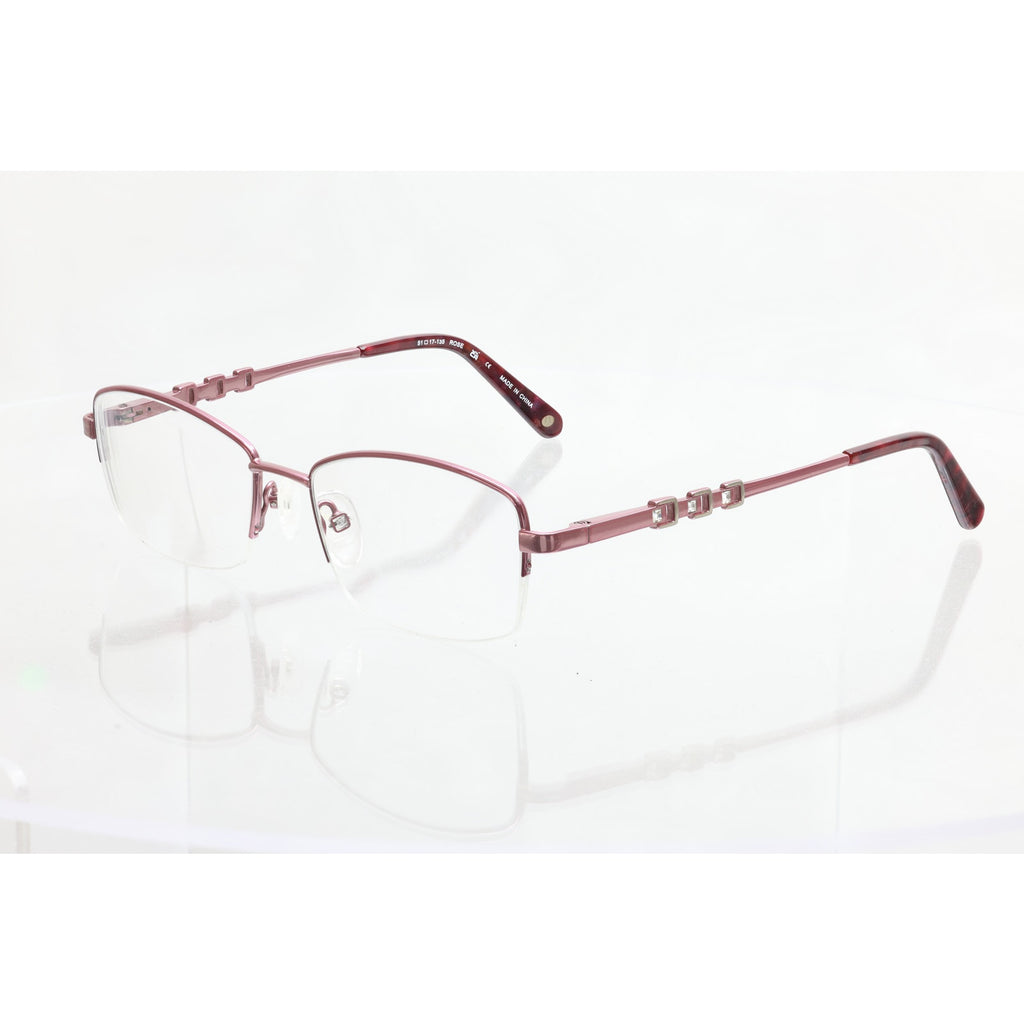 Bulova Titanium Missoula 51-17-135mm Rose Eyeglass FRAMES ONLY - GOOD CONDITION