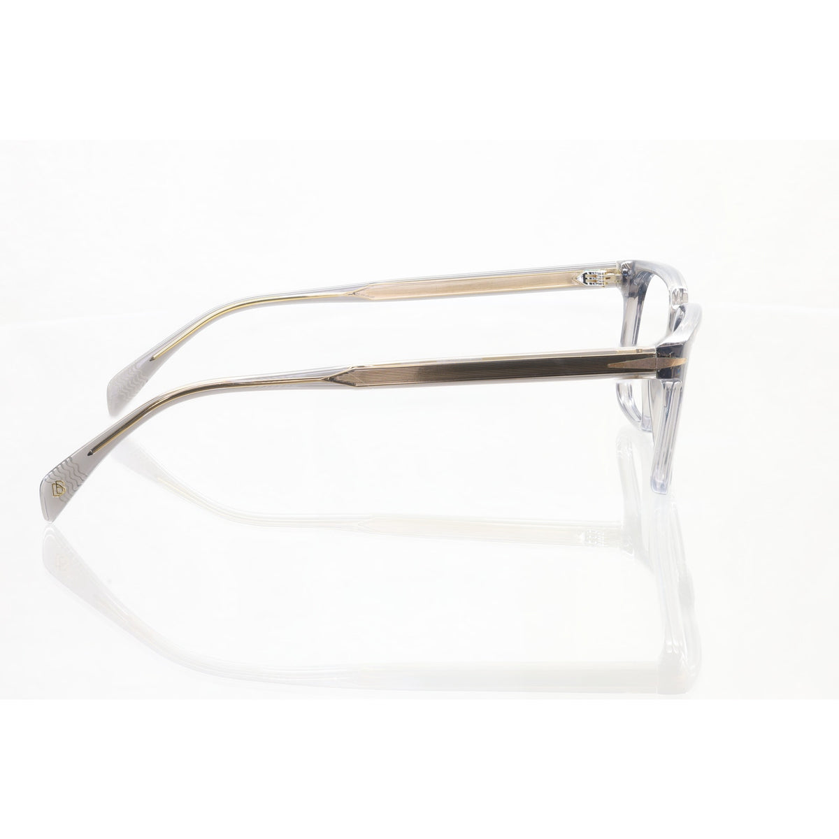 David Beckham DB1022 translucent gray eyeglass frames, photo 6 of 7