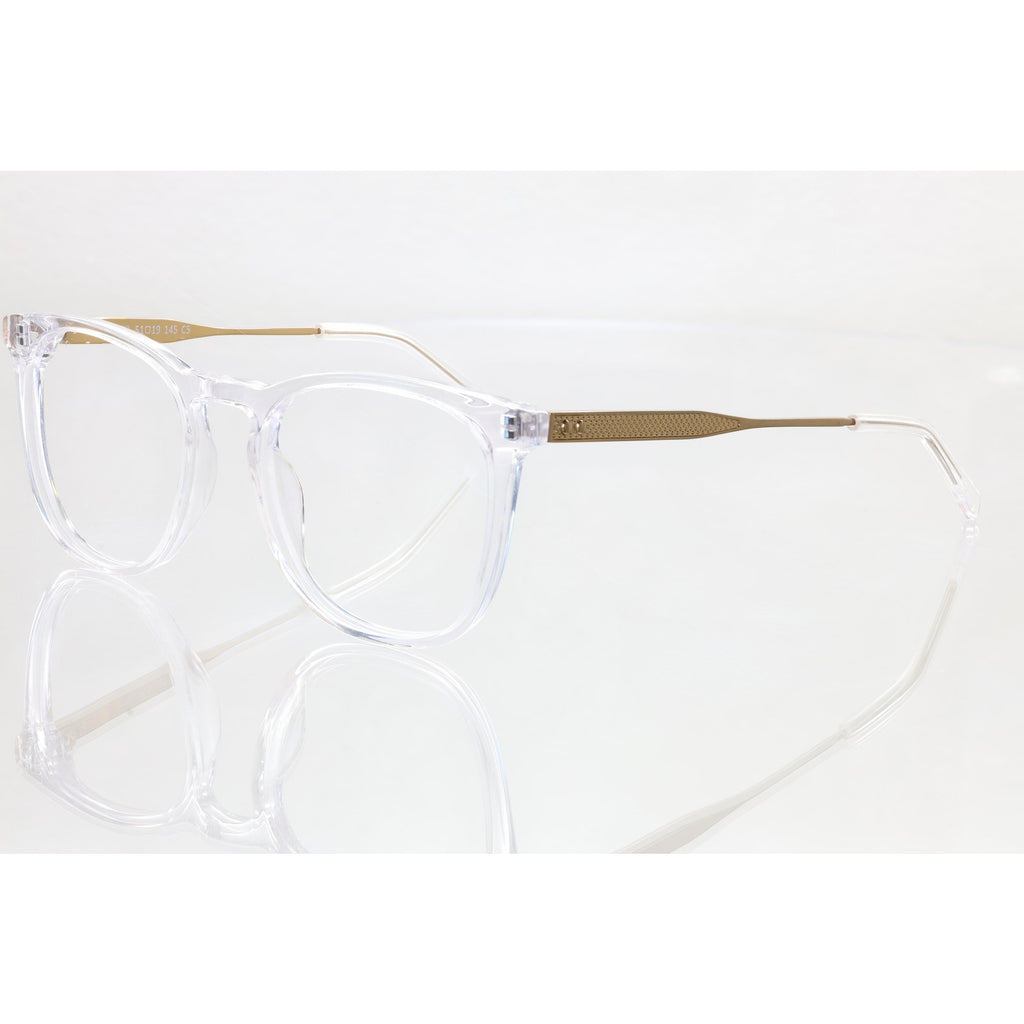 Eyebuydirect Vinyl C5 clear/bronze eyeglass frames