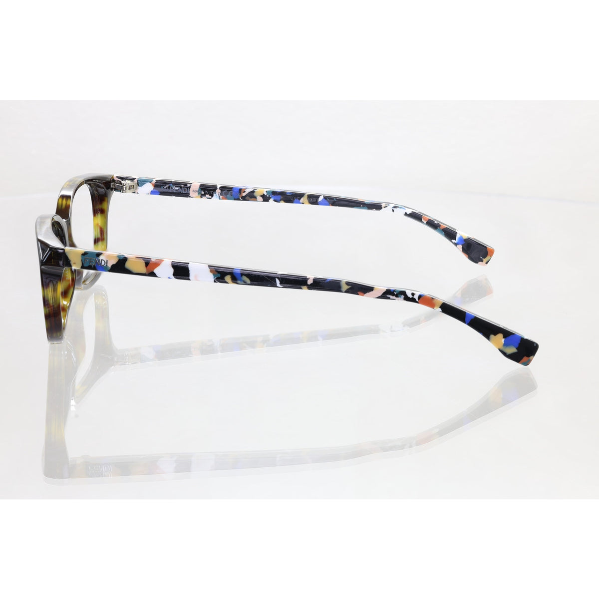 Fendi FF0173 TTO brown/white/blue eyeglass frames, photo 4 of 8