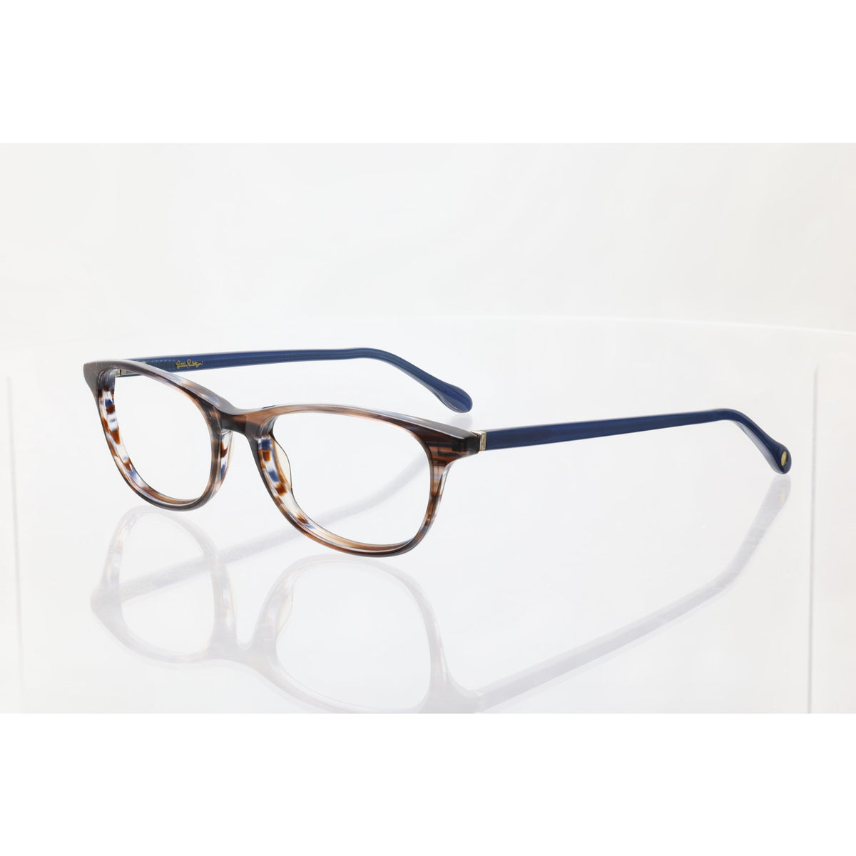Lilly Pulitzer Braydon BR Brown Havana 51-17-135mm Eyeglass FRAMES ONLY - GOOD