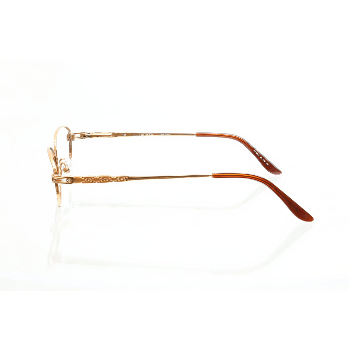 Marchon Tres Jolie 125T nutmeg eyeglass frames, photo 4 of 6