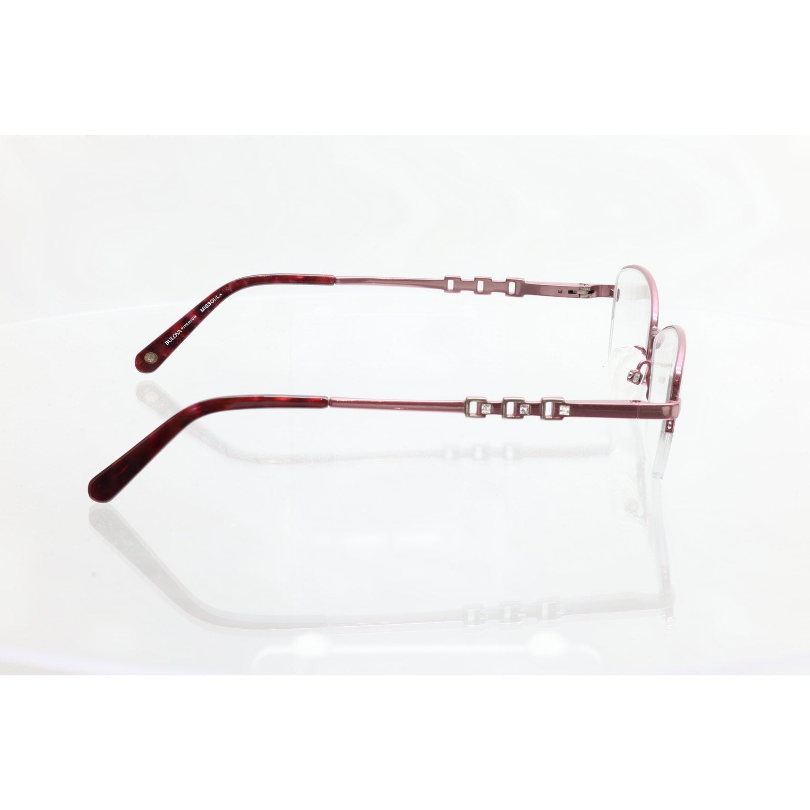 Bulova Titanium Missoula 51-17-135mm Rose Eyeglass FRAMES ONLY - GOOD CONDITION