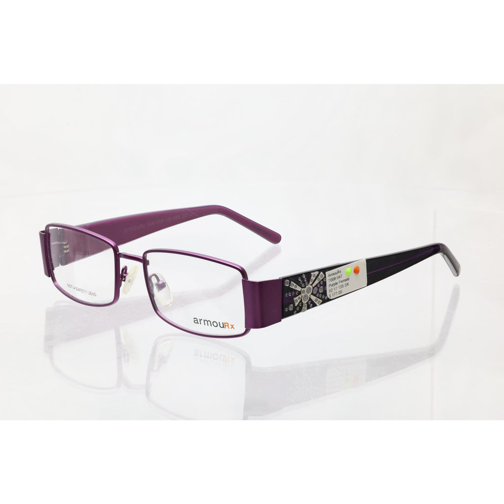 ArmouRx 7009 PRP 52-17-135mm Eyeglass FRAMES ONLY - NEW/WITHOUT TAGS