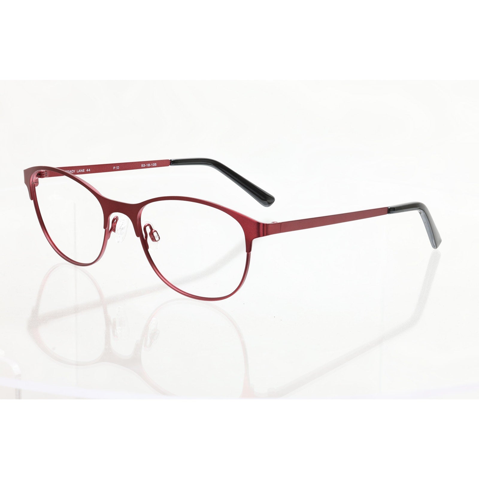 Legacy Lane 44 53-18-135mm RED Eyeglass FRAMES ONLY - VERY GOOD CONDITION