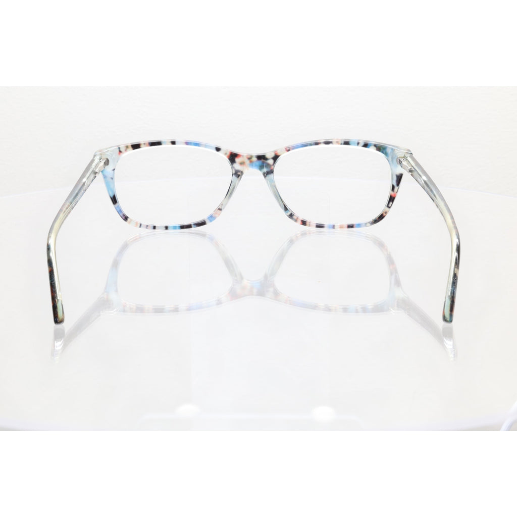 Bebe BB5145 (400) blue floral eyeglass frames, photo 5 of 8