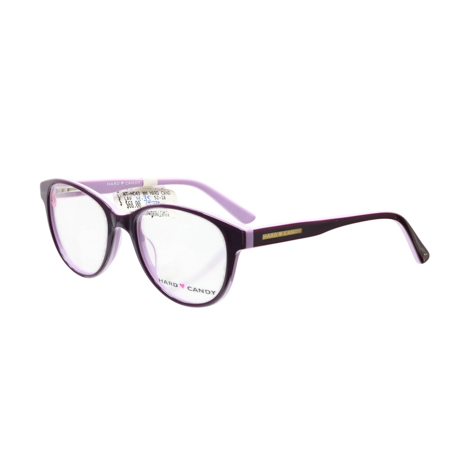 Hard Candy HC43 LAV 52-18-135mm Eyeglasses FRAMES ONLY - NEW CONDITION