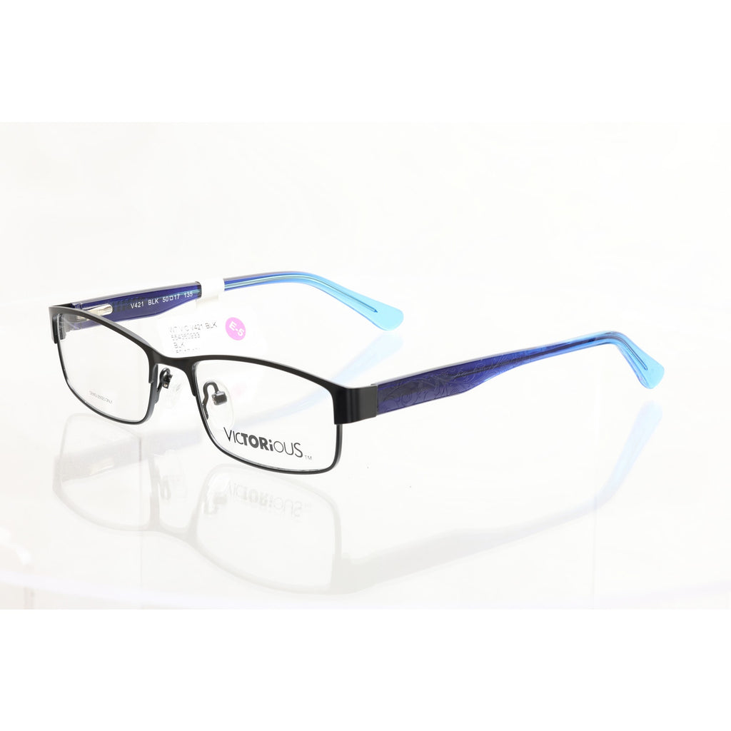 Victorious V421 BLK 50-17-135mm Eyeglasses FRAMES ONLY - NEW CONDITION