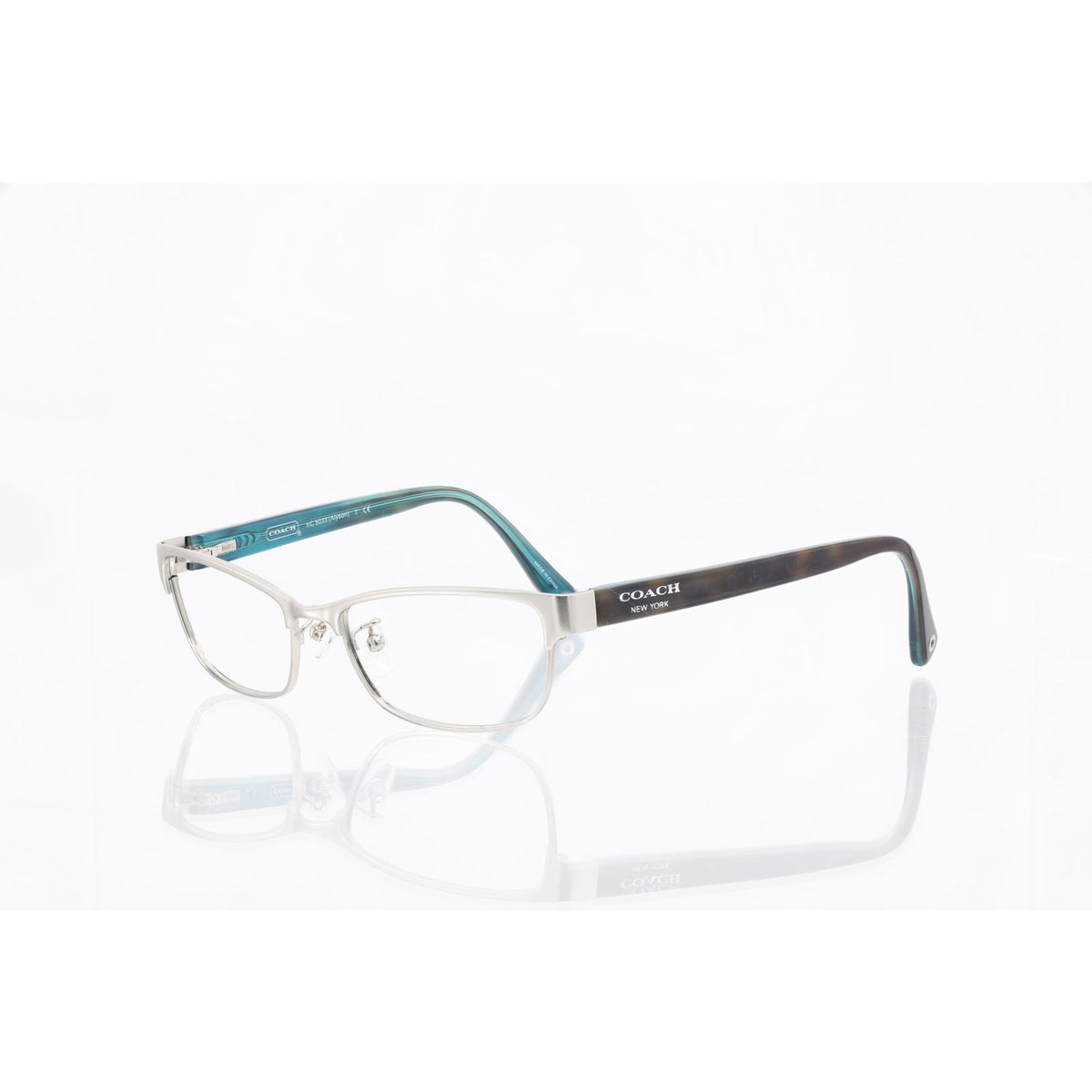 Coach HC5033 (Alyson) 9127 satin silver eyeglass frames