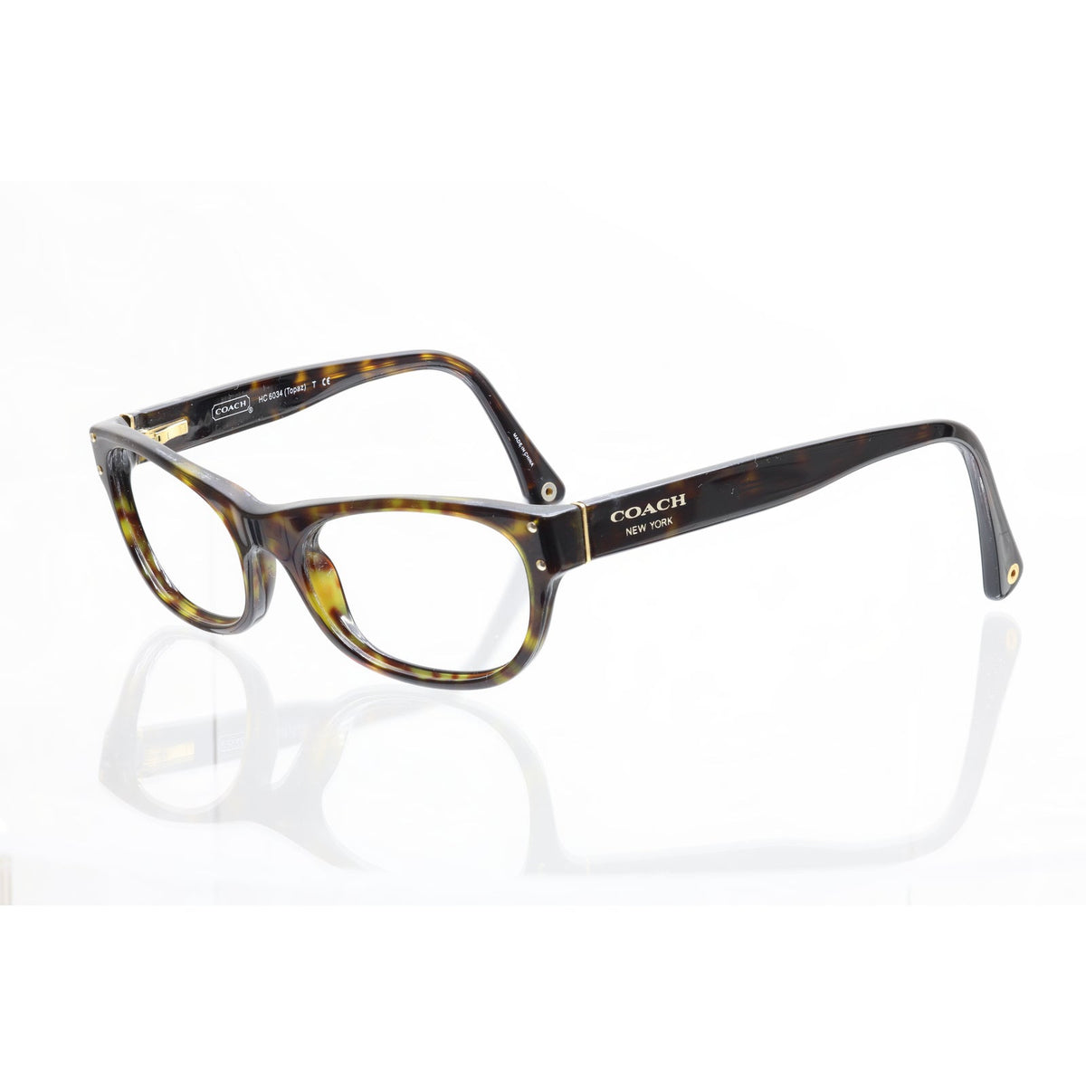 Coach HC 6034 (Topaz) 5001 dark tortoise eyeglass frames