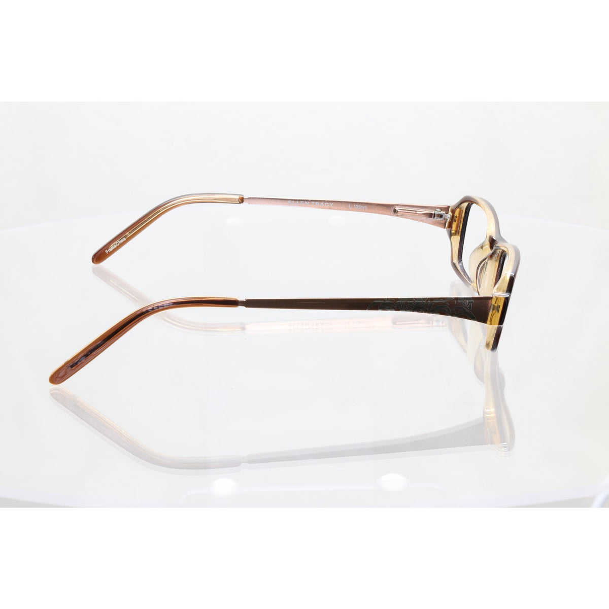 Ellen Tracy Charon brown laminate eyeglass frames, photo 6 of 8