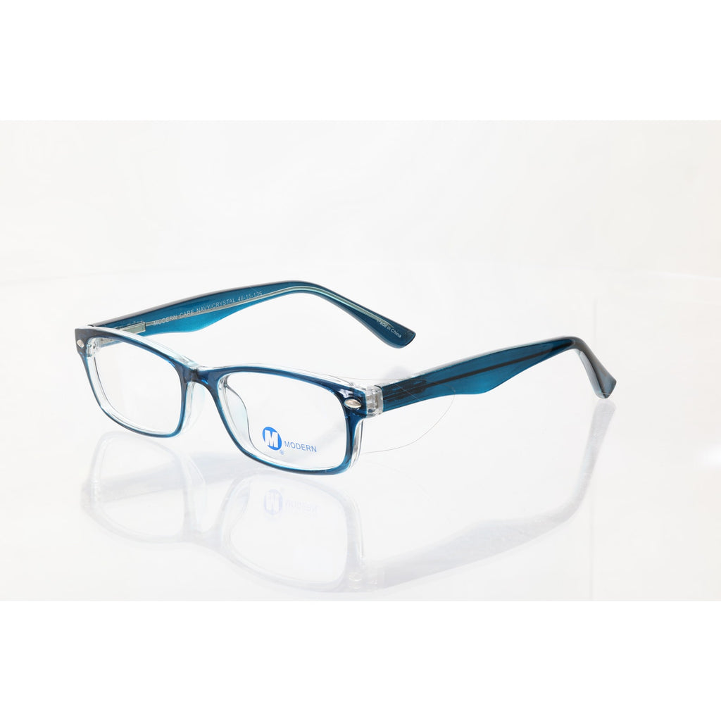 Modern Care Navy/Crystal 46-15-135mm Eyeglass FRAMES ONLY - NEW/WITHOUT TAGS