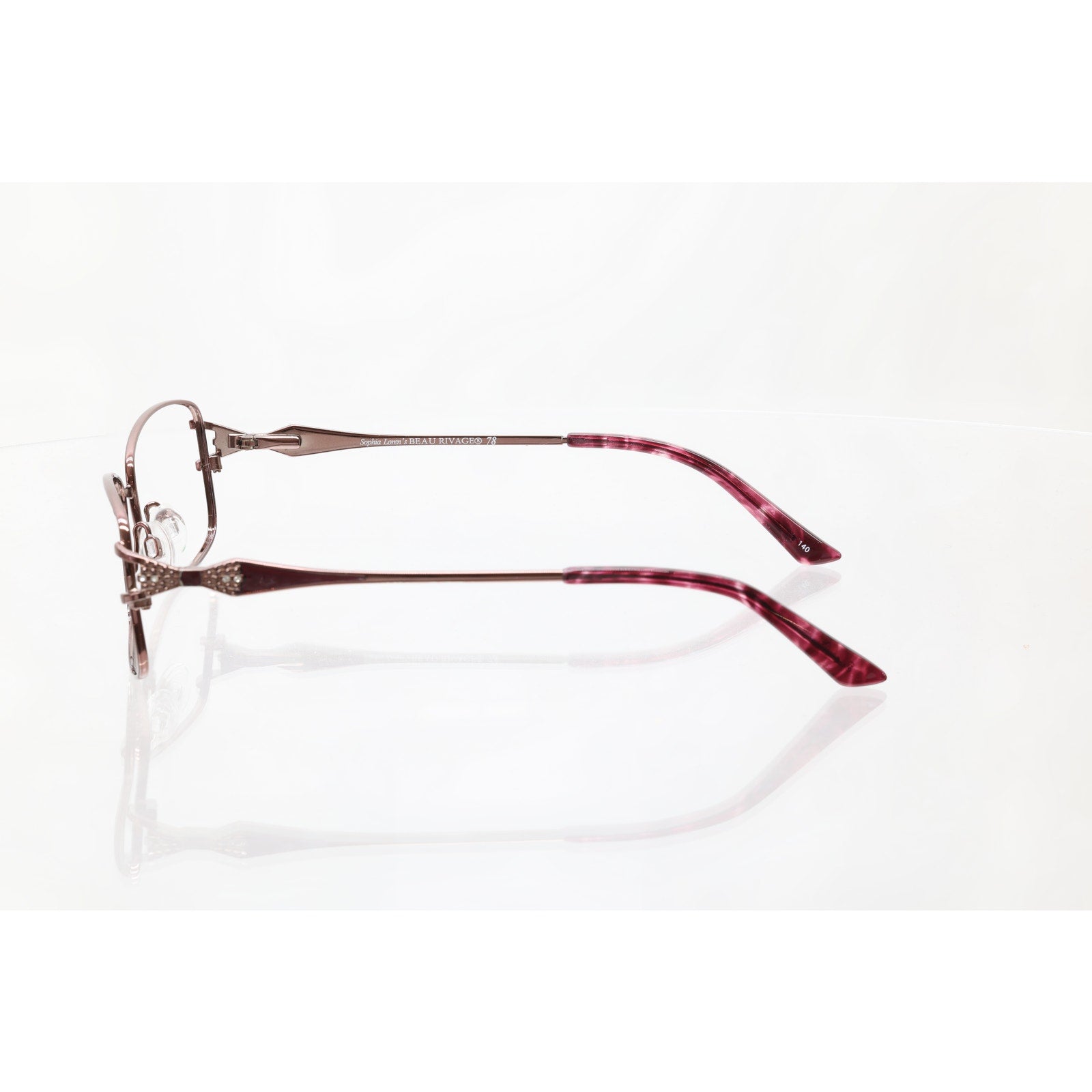 Sophia Loren's Beau Rivage 78 Zyloware 168 Eyeglass FRAMES ONLY - GOOD CONDITION