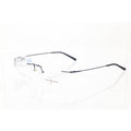 Naturally Rimless NR-374 navy eyeglass frames