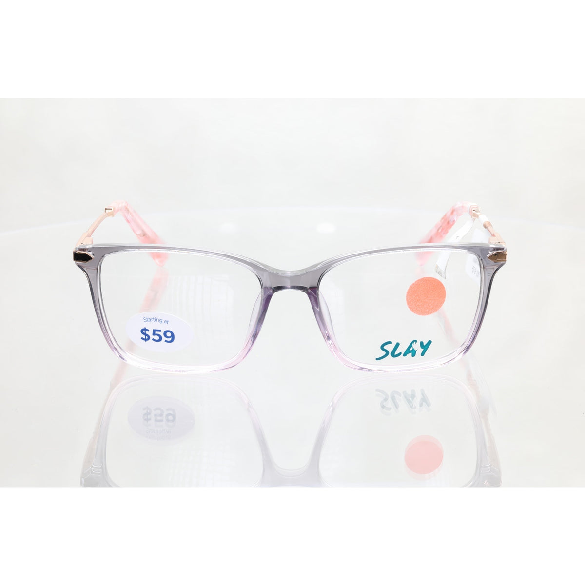 SLAY SL003 GRY gray/pink/gold eyeglass frames, photo 3 of 8