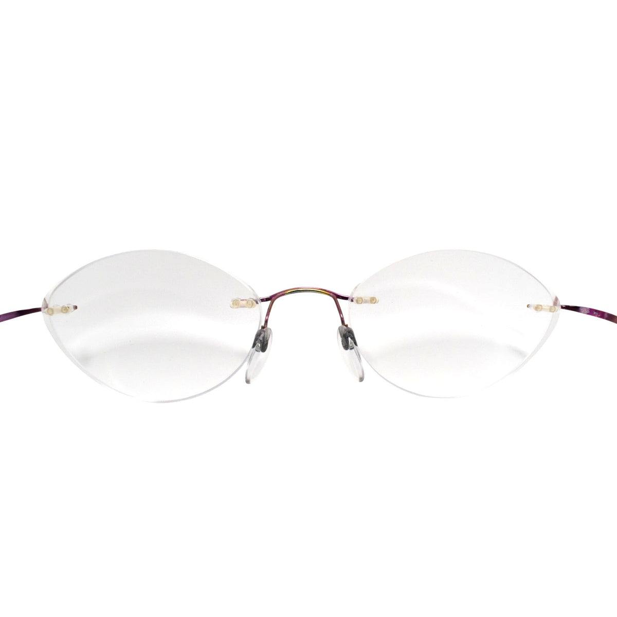 Silhouette 7395 40 Purple Rimless Eyeglasses FRAMES ONLY - GOOD CONDITION