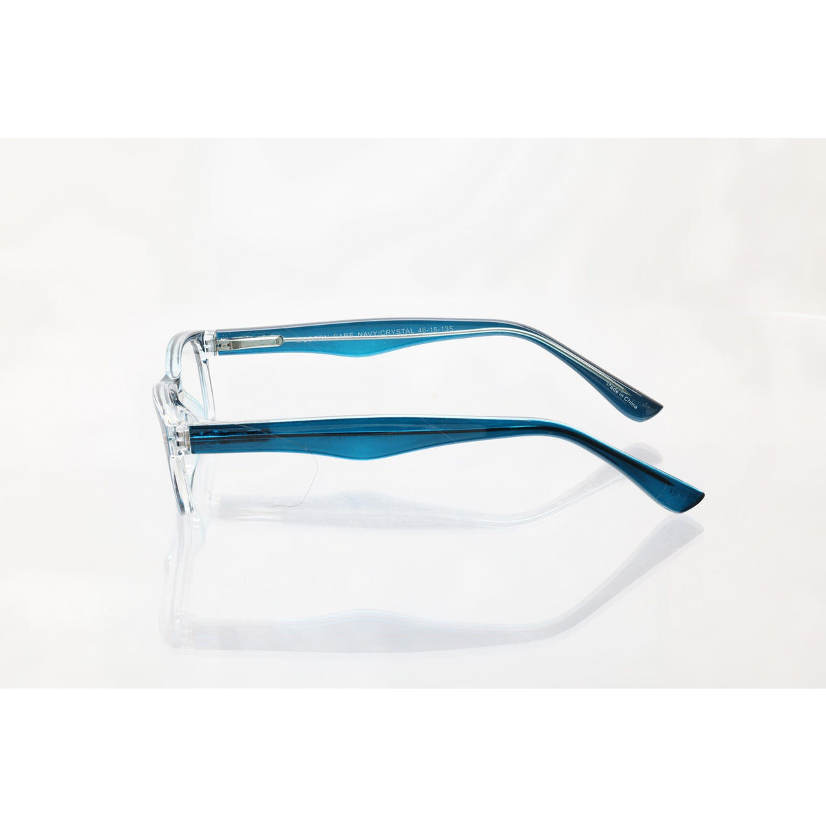 Modern Care Navy/Crystal 46-15-135mm Eyeglass FRAMES ONLY - NEW/WITHOUT TAGS