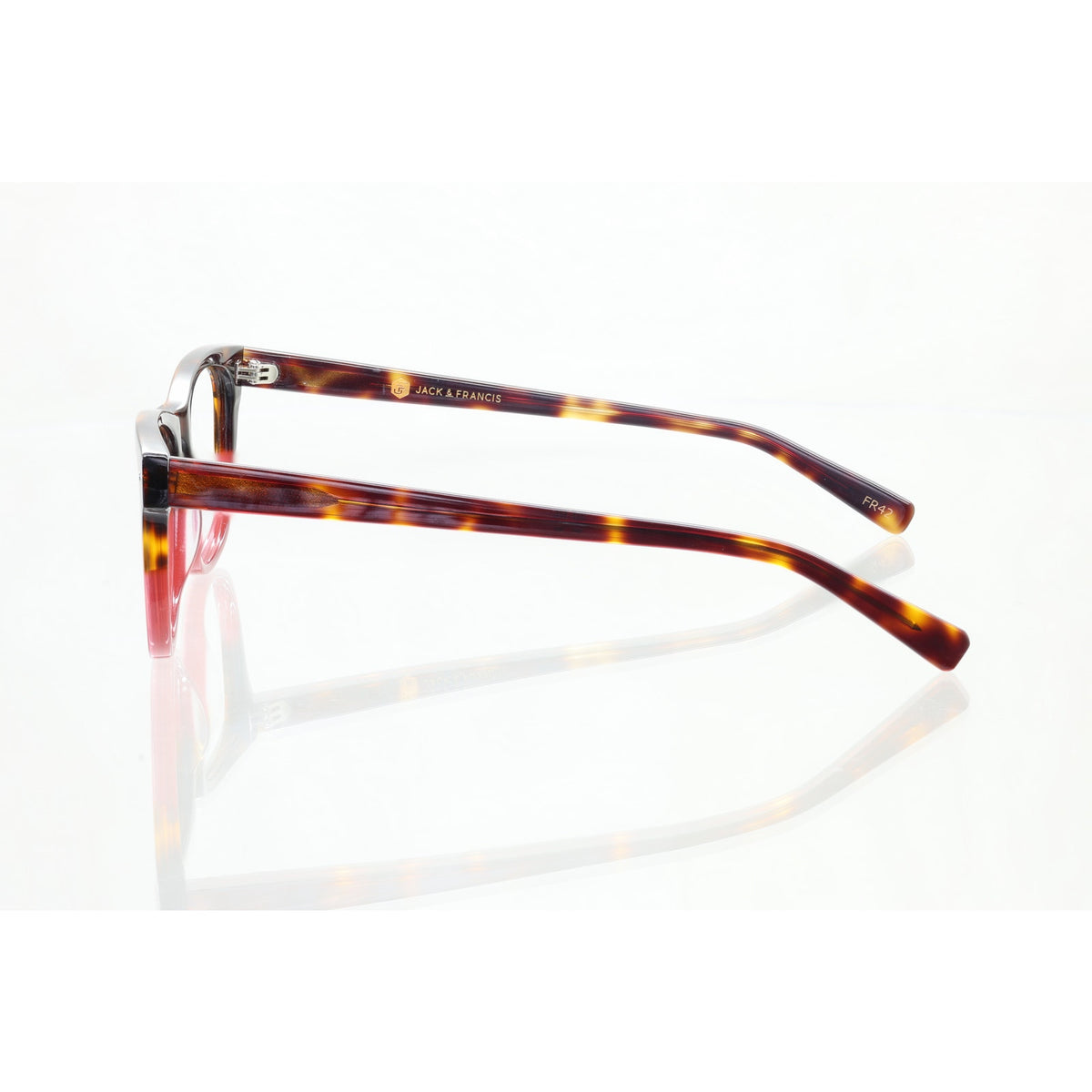 Jack & Francis Miles FR42 tortoise fades burgundy eyeglass frames, photo 4 of 8
