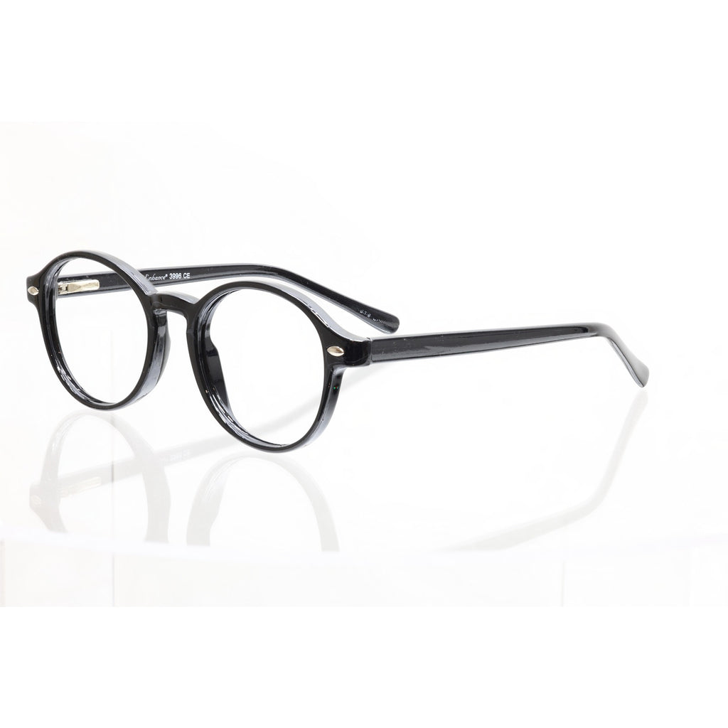 Enhance 3996 CE Shiny Black 46-19-143mm Eyeglasses FRAMES ONLY - VERY GOOD