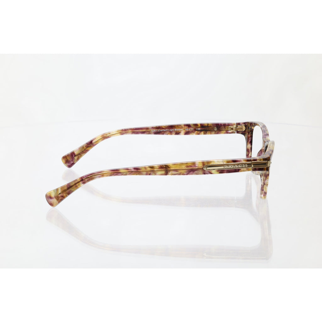 Coach HC6065 49-17-135mm 5287 (CONFETTI LIGHT BROWN) Eyeglass FRAMES ONLY - GOOD