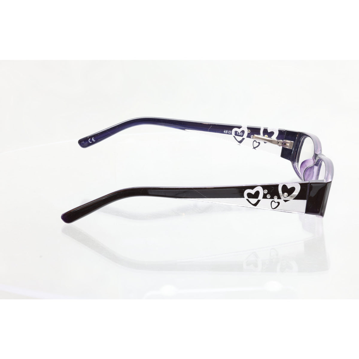 Modern Pixie Plum/Crystal 48-16-130mm Eyeglass FRAMES ONLY - NEW/WITHOUT TAGS