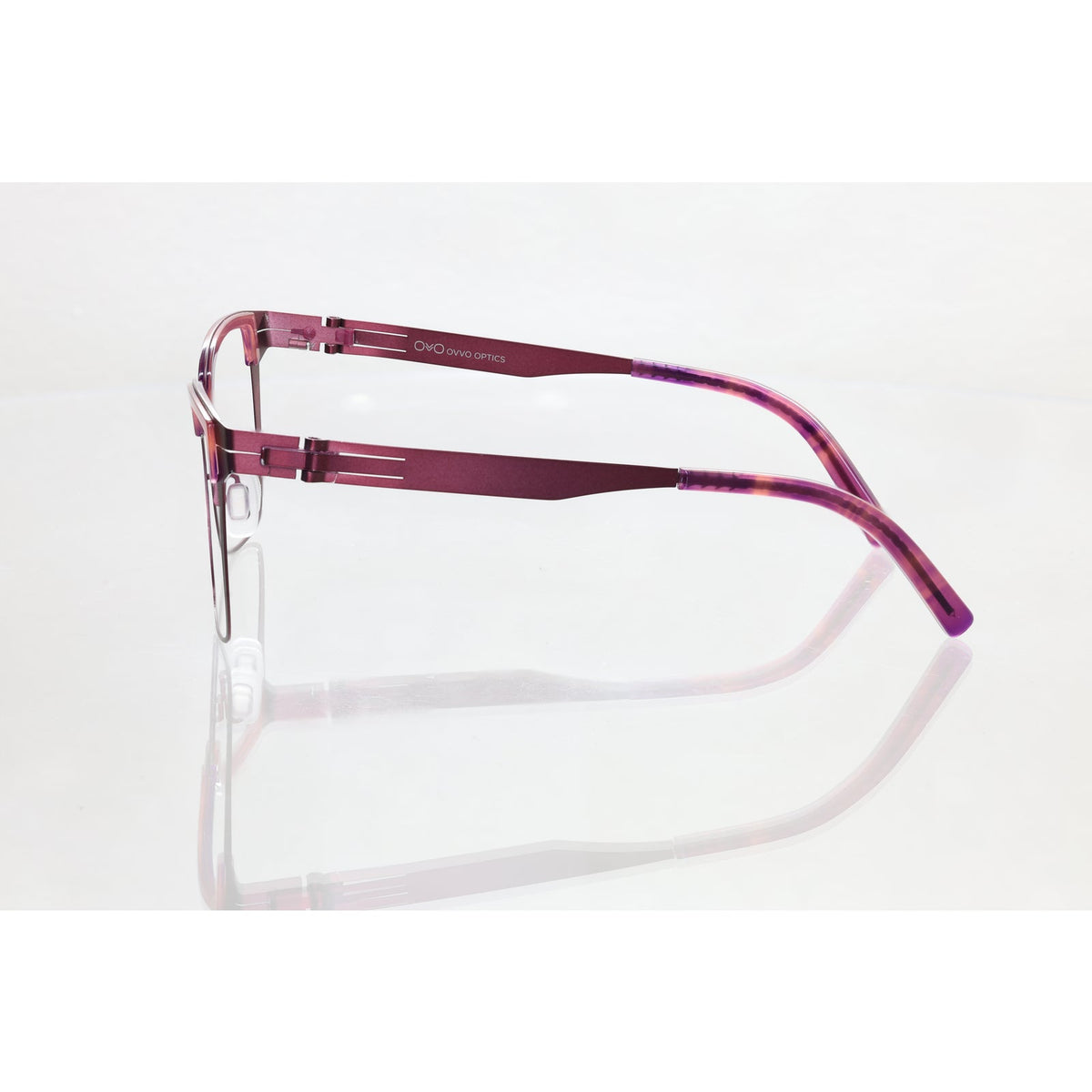 OVVO Optics 6010 c49 dark burgundy/purple eyeglass frames, photo 4 of 6