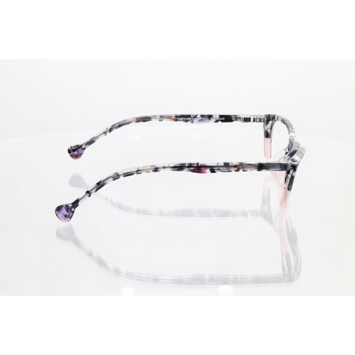 Lisa Loeb By Classique Giggle 11 dark blue/pink eyeglass frames, photo 6 of 8