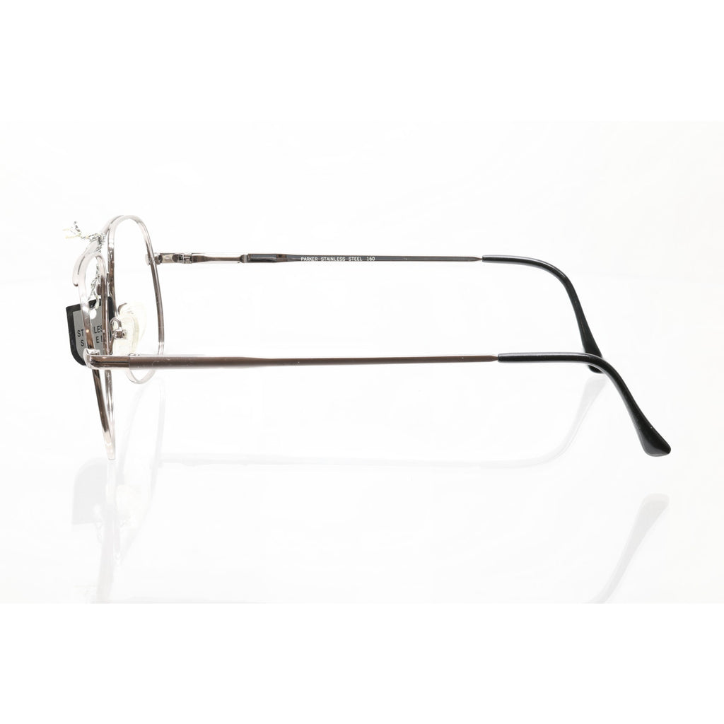 Silver Dollar 160 Parker Stainless Steel 60-18mm Eyeglasses FRAMES ONLY - NEW