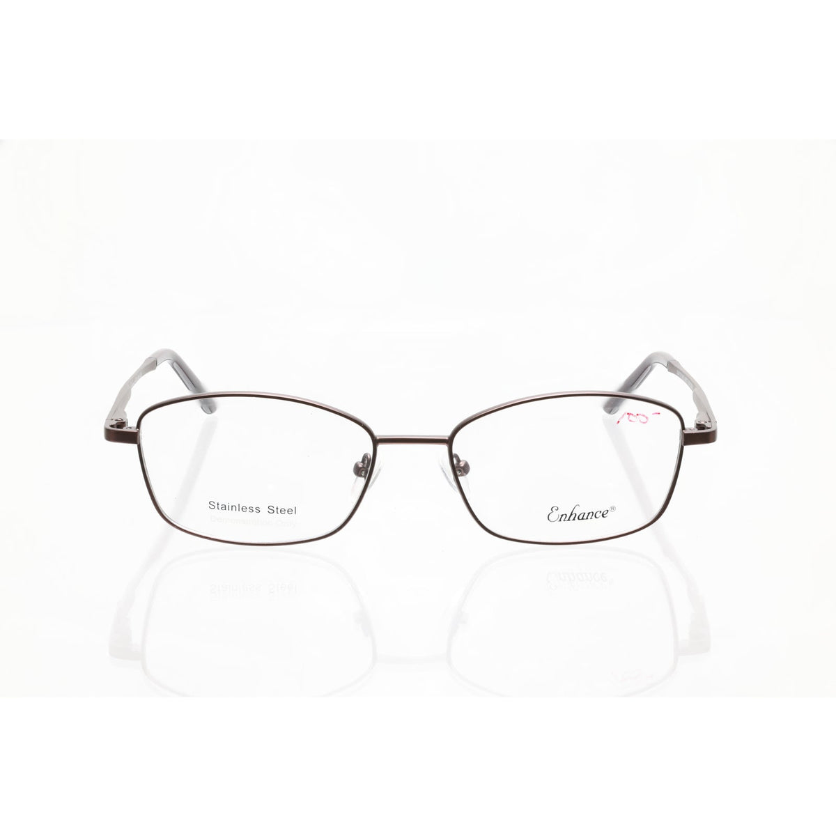 Enhance 4174 matt brown eyeglass frames, photo 3 of 6