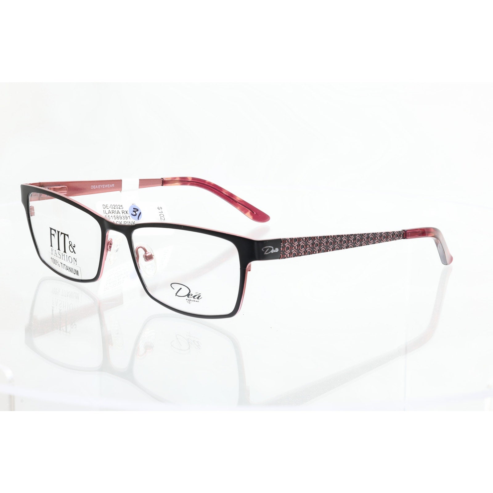 Dea Eyewear DE-02025 Ilaria 55-17-135mm Eyeglasses FRAMES ONLY - NEW CONDITION