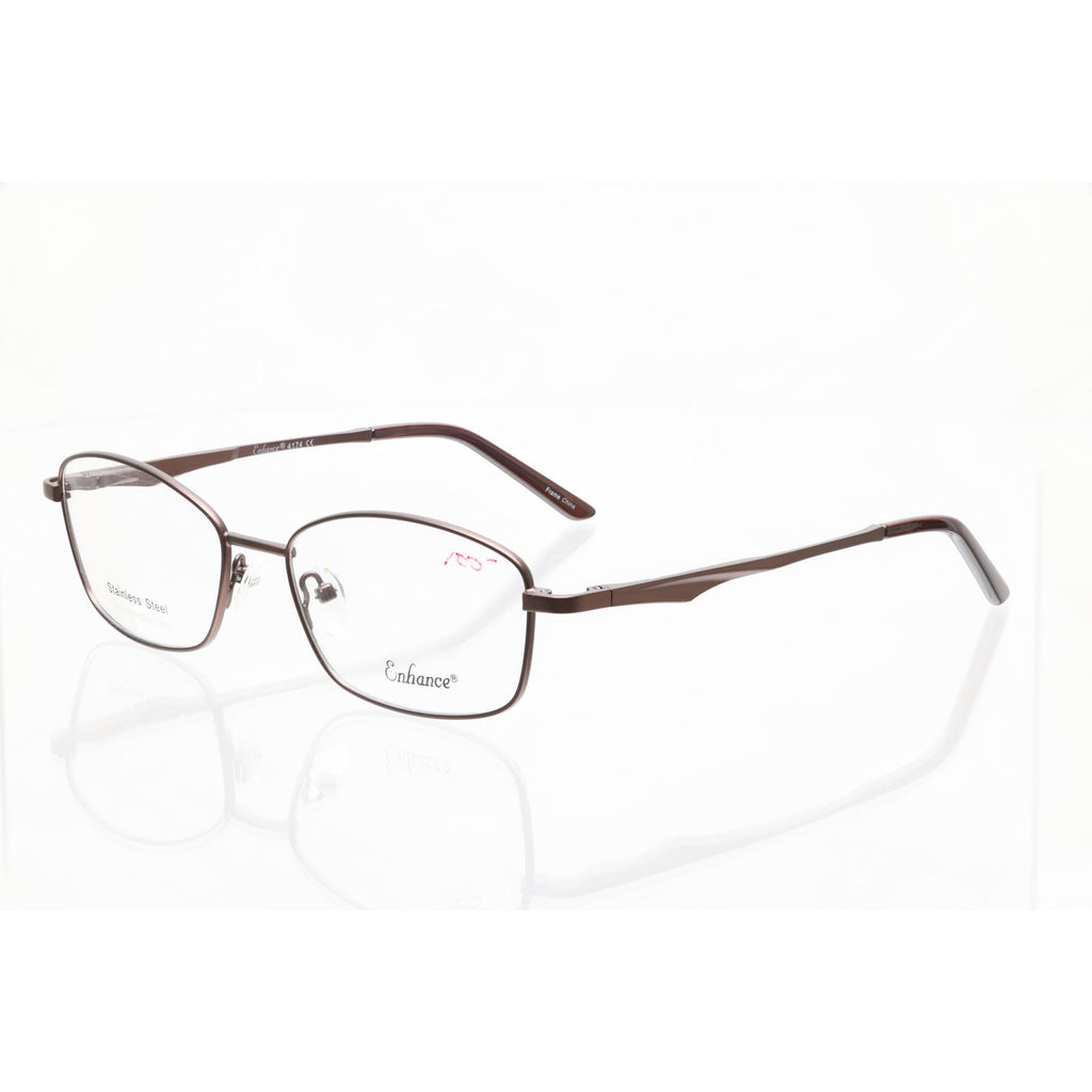 Enhance 4174 matt brown eyeglass frames