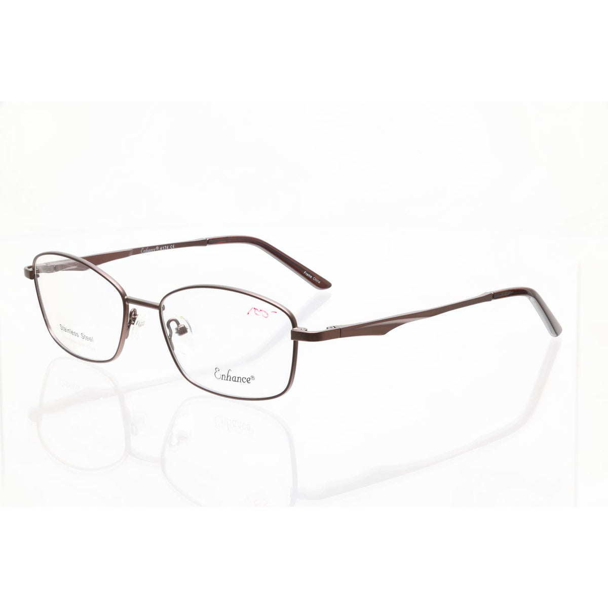 Enhance 4174 matt brown eyeglass frames