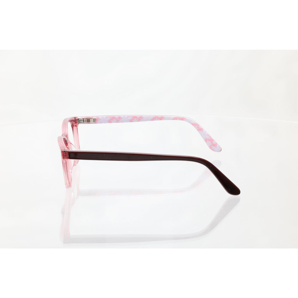 Pez Eyewear P12002 48-16-125 CRYSTAL PINK Eyeglass FRAMES ONLY - GOOD CONDITION