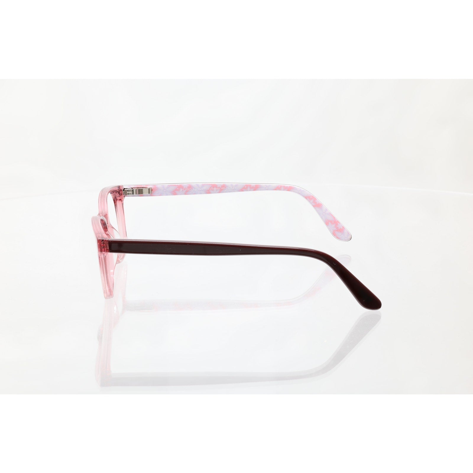 Pez Eyewear P12002 48-16-125 CRYSTAL PINK Eyeglass FRAMES ONLY - GOOD CONDITION