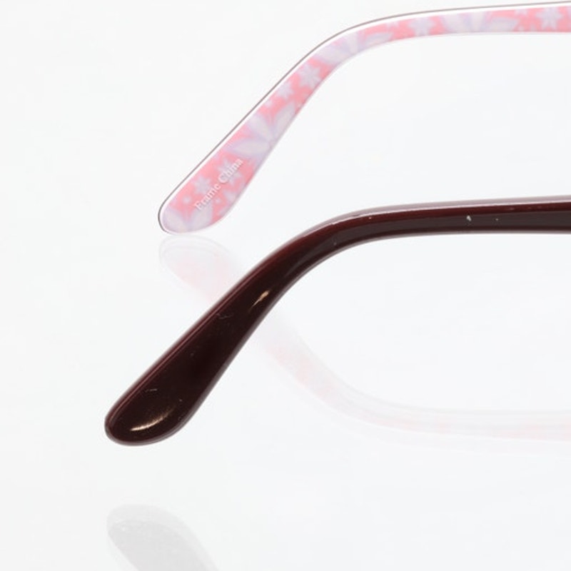 Pez Eyewear P12002 48-16-125 CRYSTAL PINK Eyeglass FRAMES ONLY - GOOD CONDITION