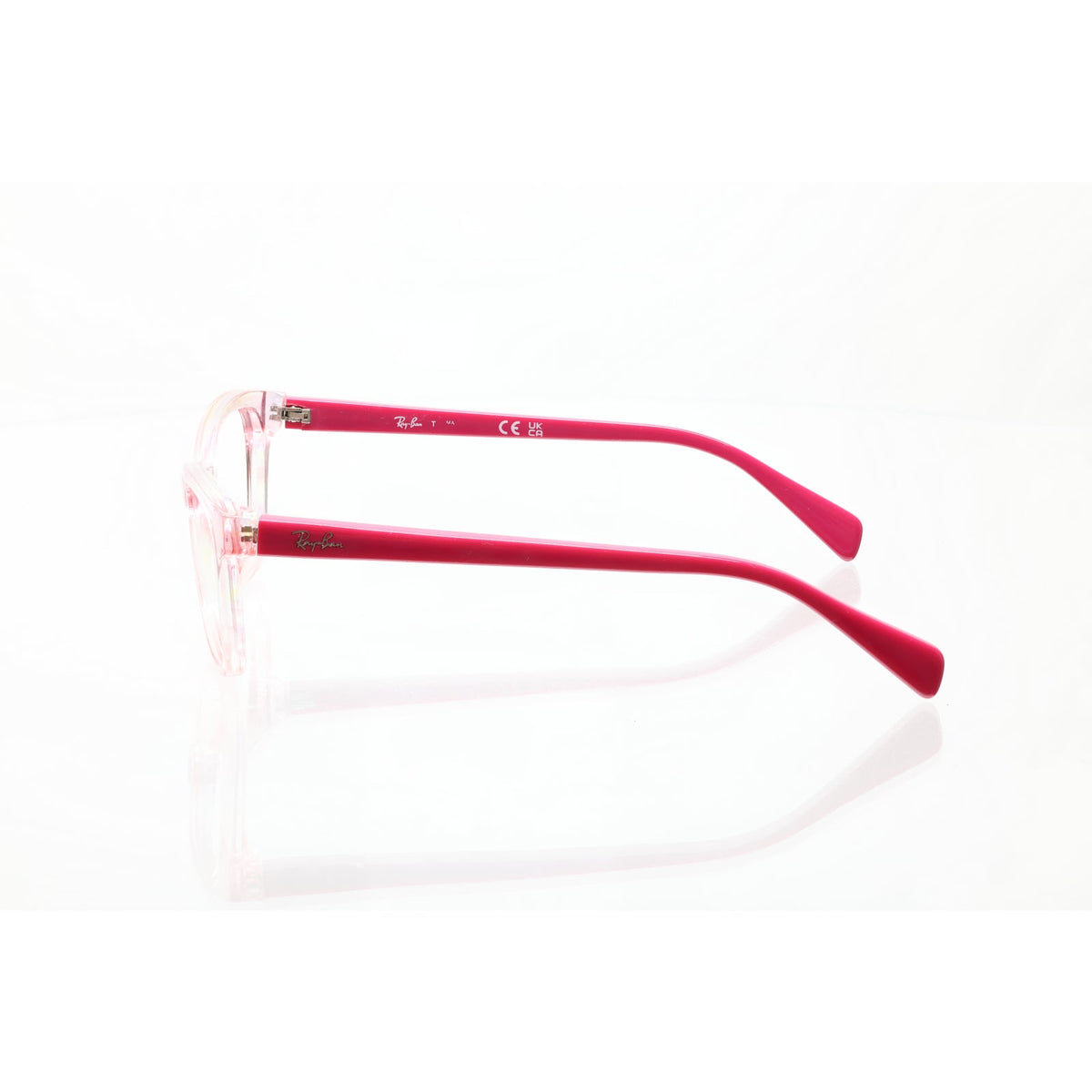 Ray-Ban clear/pink youth-size eyeglass frames, photo 4 of 6