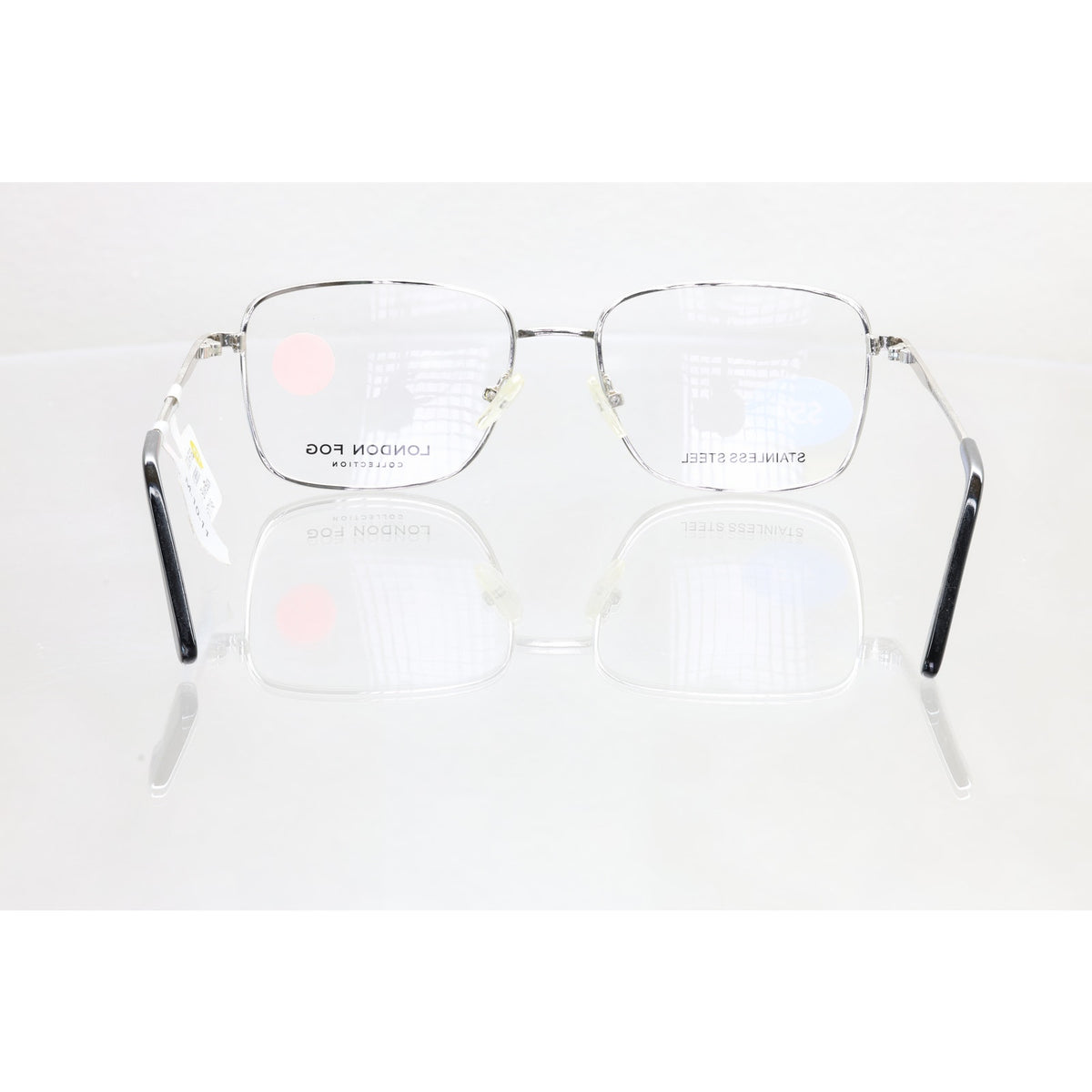 London Fog LF110 C1 silver/black eyeglass frames, photo 5 of 7
