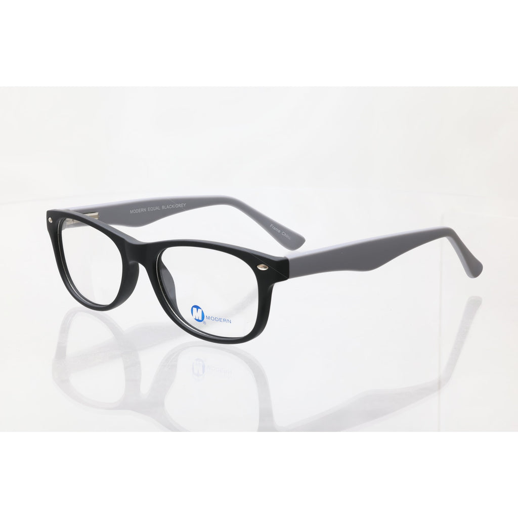 Modern Equal Black/Grey 50-19-140mm Eyeglass FRAMES ONLY - NEW/WITHOUT TAGS