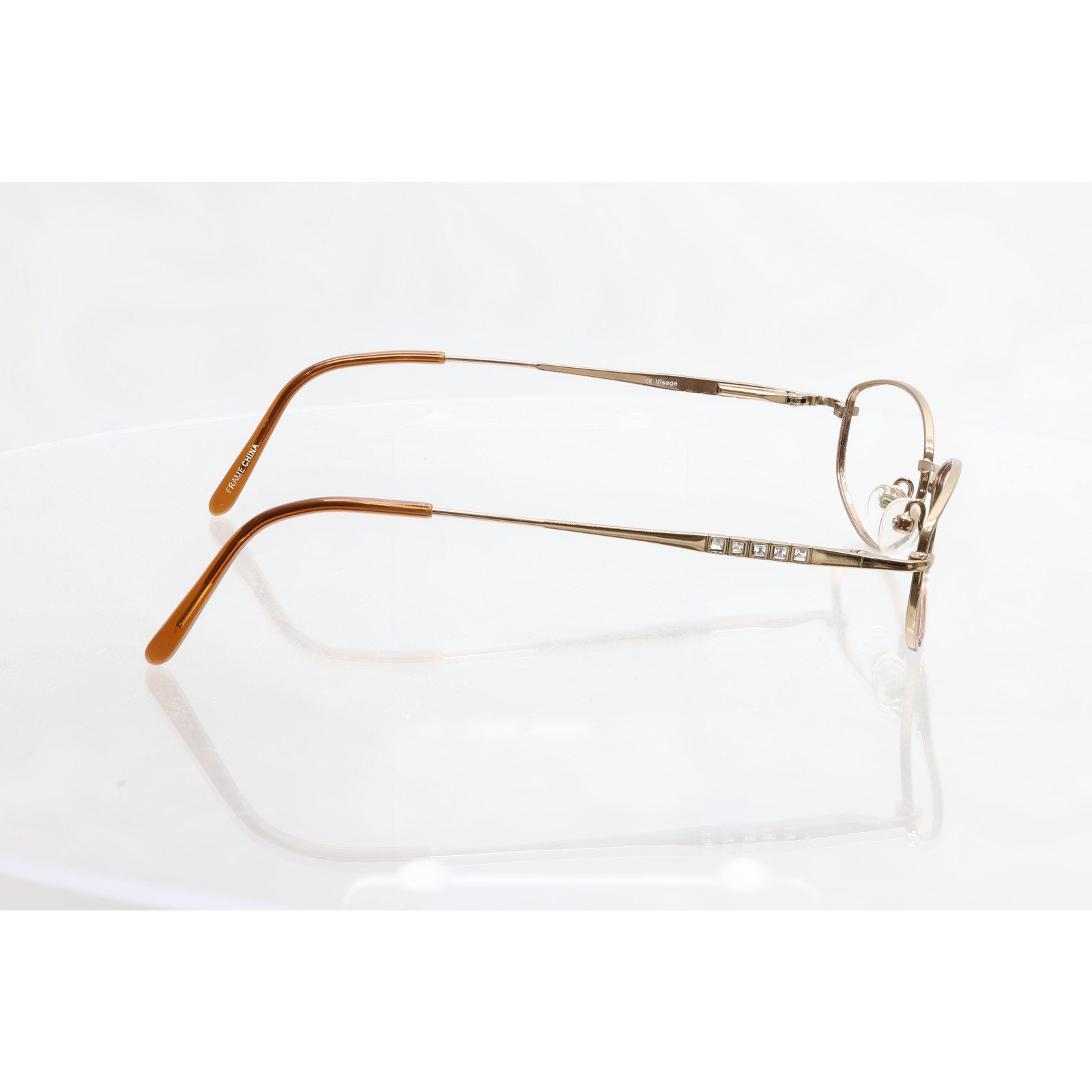 Visage Suede BRN Eyeglass FRAMES ONLY - GOOD CONDITION