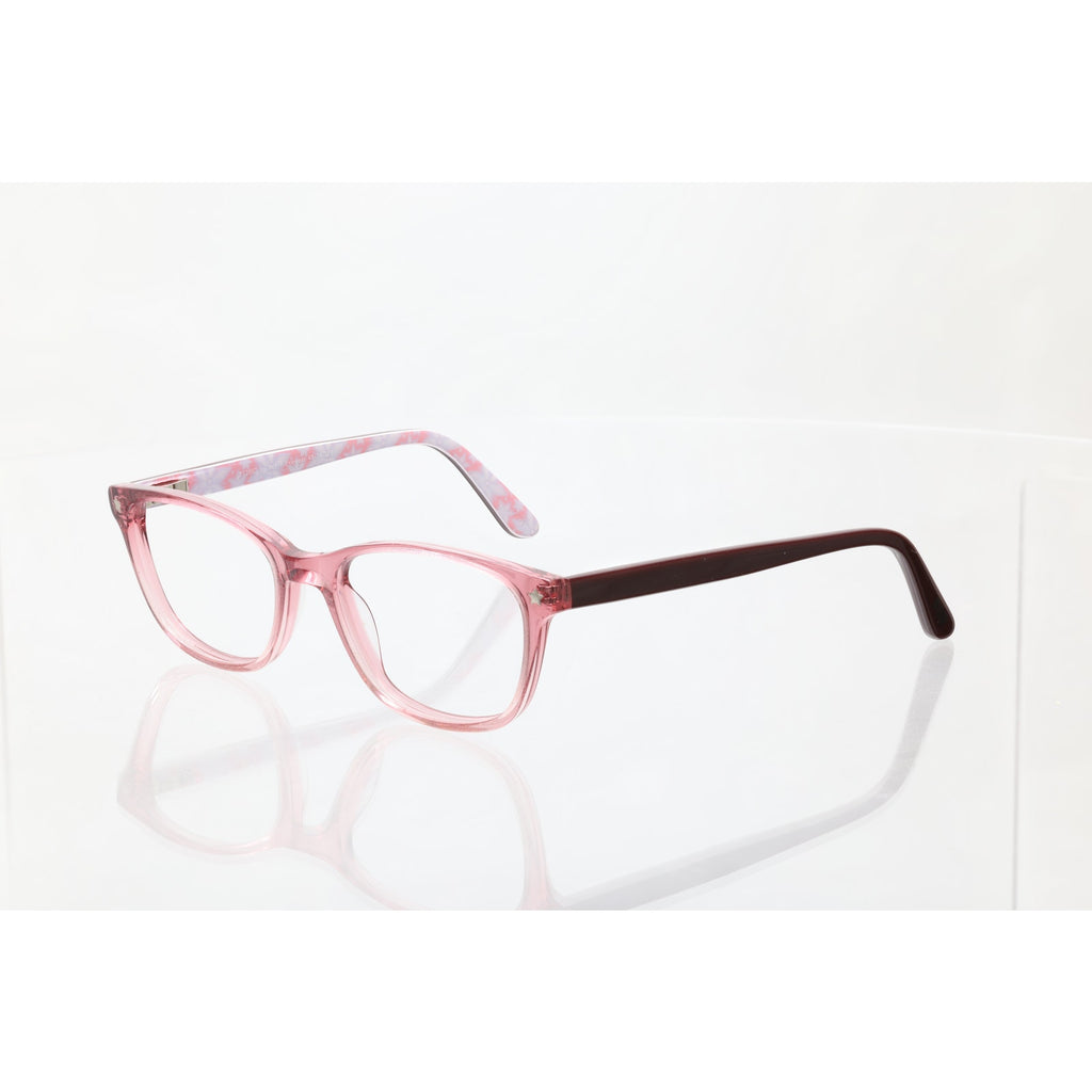 Pez Eyewear P12002 48-16-125 CRYSTAL PINK Eyeglass FRAMES ONLY - GOOD CONDITION